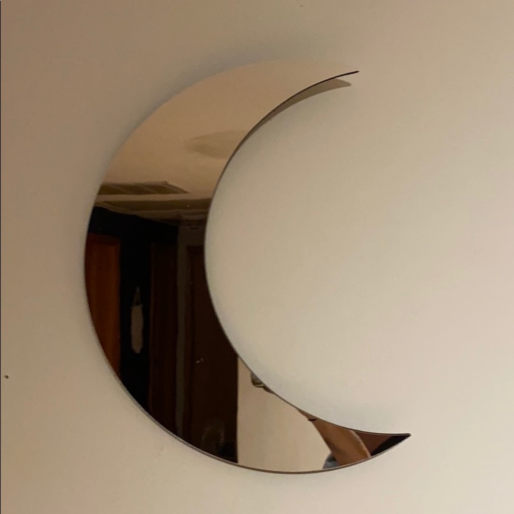 Crescent moon mirror